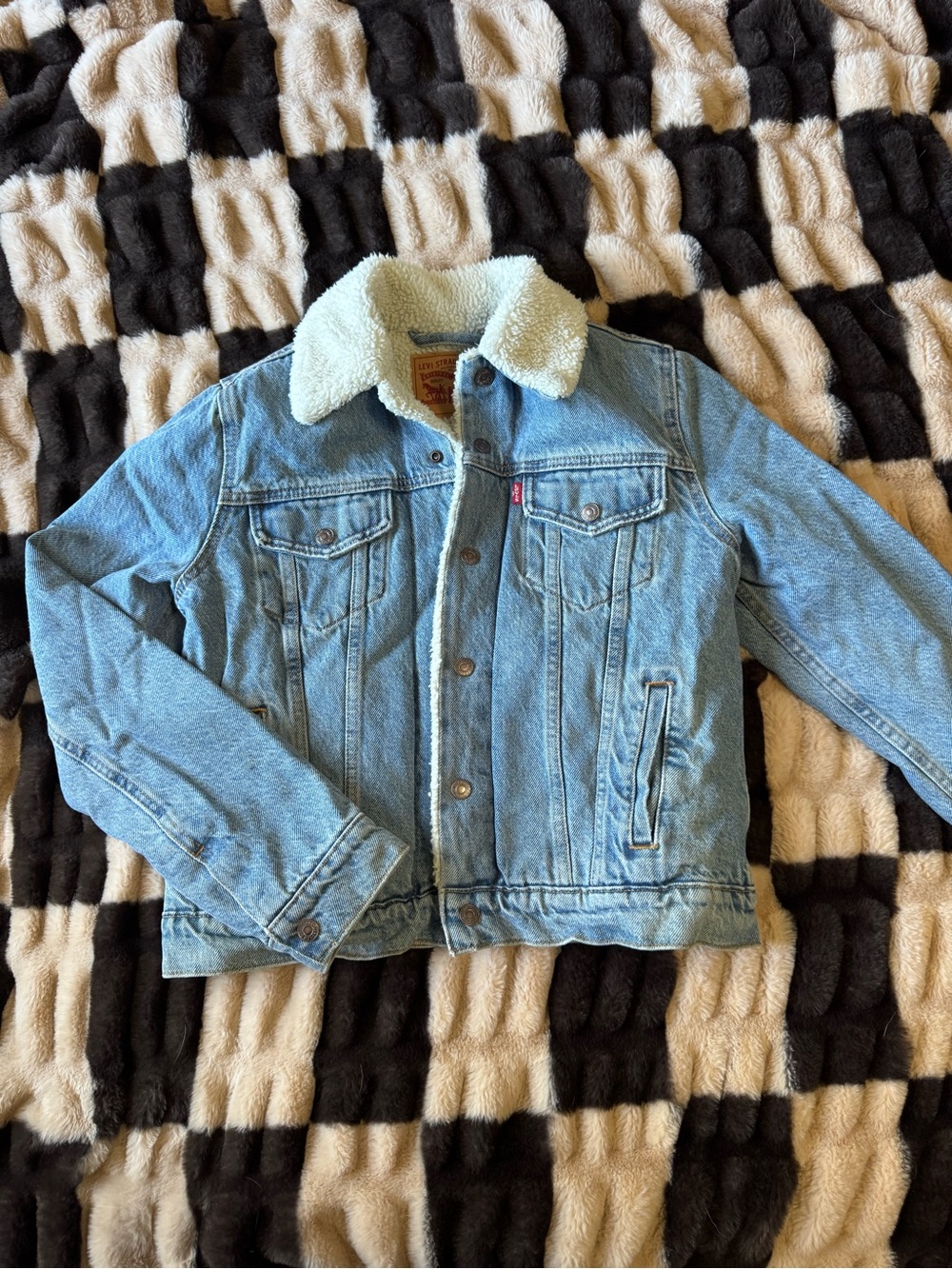 Levi's Light Blue Sherpa-Lined Denim Jacket